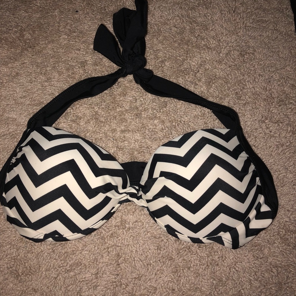 Push Up chevron Bikini Top